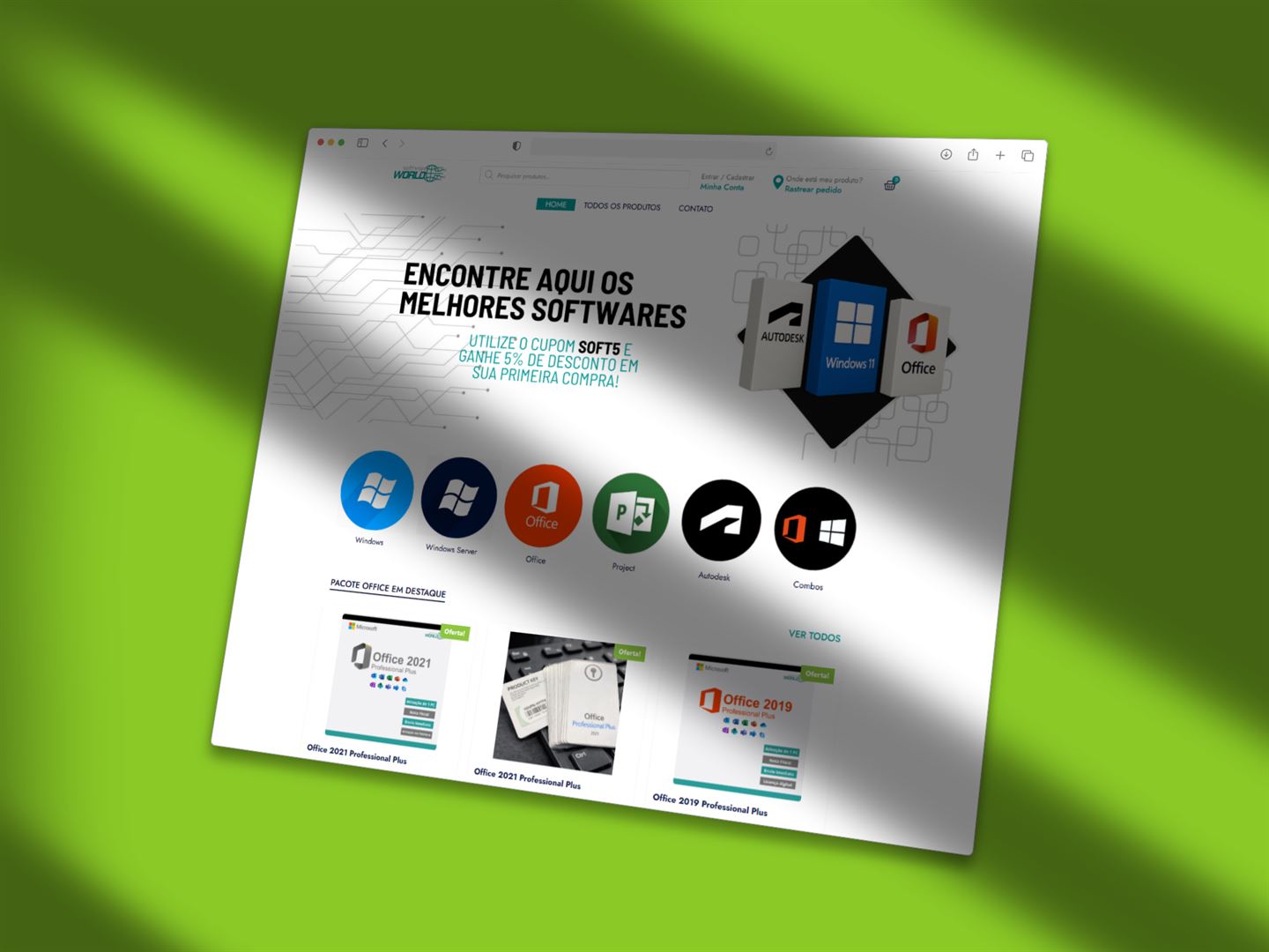 Software World: e-commerce de licenças de software